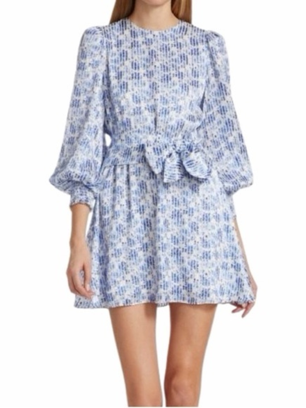 Alice + Olivia Molli Floral Tie Waist Dress Size 6 - Picture 6 of 12